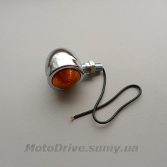 Поворот мото ретро (хром, 1шт).