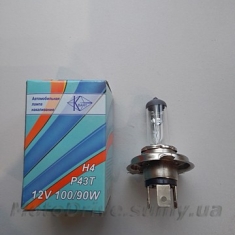 Лампа фари H4 12v 100/90w (галоген).