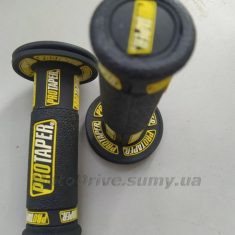 Ручки руля ProTaper (пар, резиновые, желтые, L-125 мм).