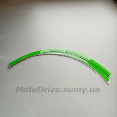 Наклейки на колеса светоотражающие (17 дюймов, зеленые, Monster).