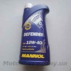Масло 4T DEFENDER 10W40, Mannol (1L).