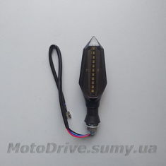 Поворот мото LED (L-130 мм, 1 шт).