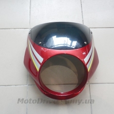 Обтічник на мотоцикл (червоний, під круглу фару).