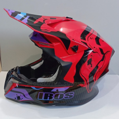 Шолом IROS HD-806 (кросовий) Gloss Black/Pink.