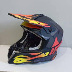 Шолом IROS HD-806 (кросовий) Matt Black/Red/Yellow.