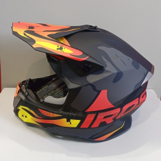 Шолом IROS HD-806 (кросовий) Matt Black/Red/Yellow.
