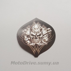 Наклейка декор Skull (9х9 см).