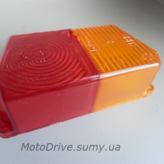 Стекло поворотов заднее Мт, Урал (коляски, желтое и красное).