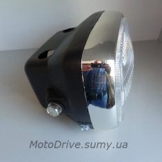 Фара квадратна (165×115, чорна) Дельта.